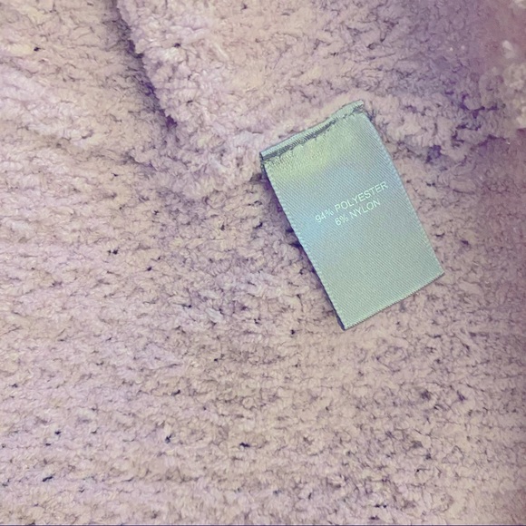 Marled Lilac Purple Cropped Sweater - M - Picture 4 of 4